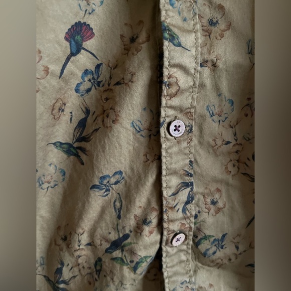 LP Louis Philippe Birds and Flowers Print Button down Shirt in super slim fit - Picture 5 of 10